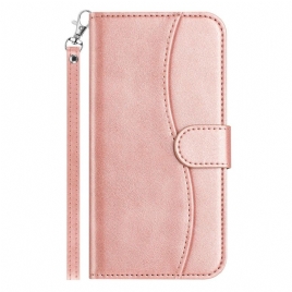 Lærdeksel Folio Deksel iPhone 17 S-design Med Stropp