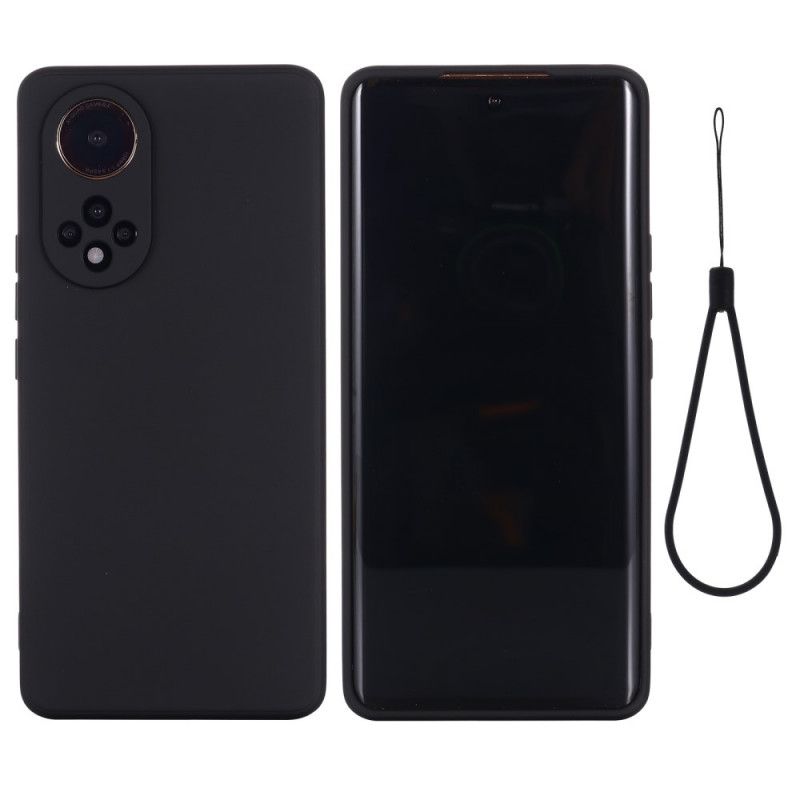 Deksel Til Huawei Nova 9 Pro / Honor 50 Pro Flytende Silikon Med Snor