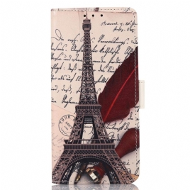 Folio Deksel Til Huawei Nova 9 Pro / Honor 50 Pro Poetens Eiffeltårn