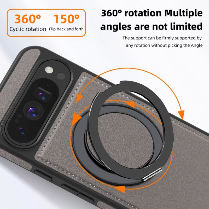 Deksel Til Google Pixel 10 Pro Xl Magsafe-kompatibel Ringholder I Semsket Skinneffekt