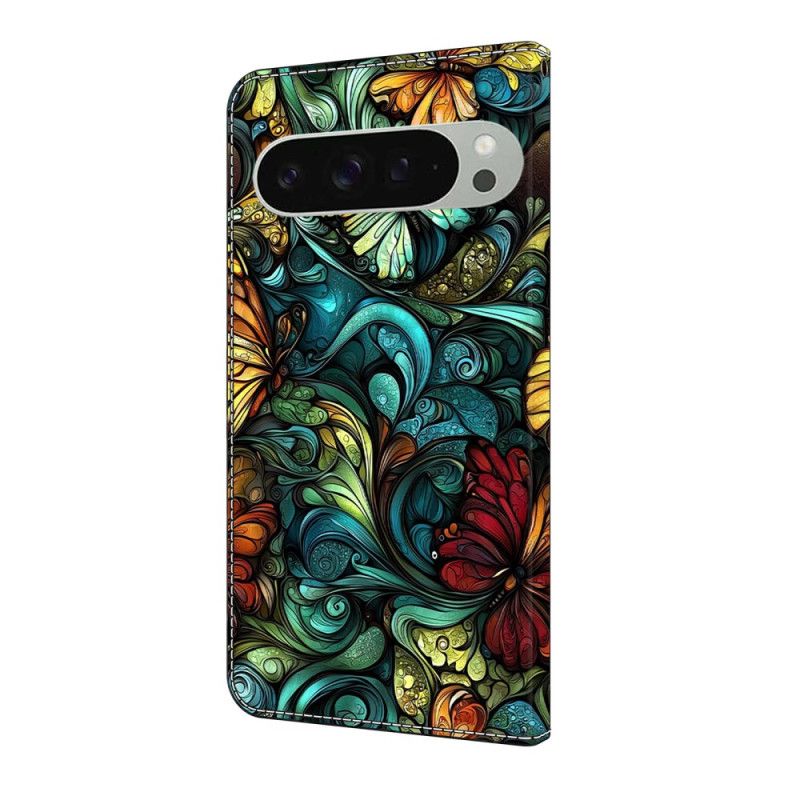 Folio Deksel Google Pixel 10 Pro Xl Akvarellplanter