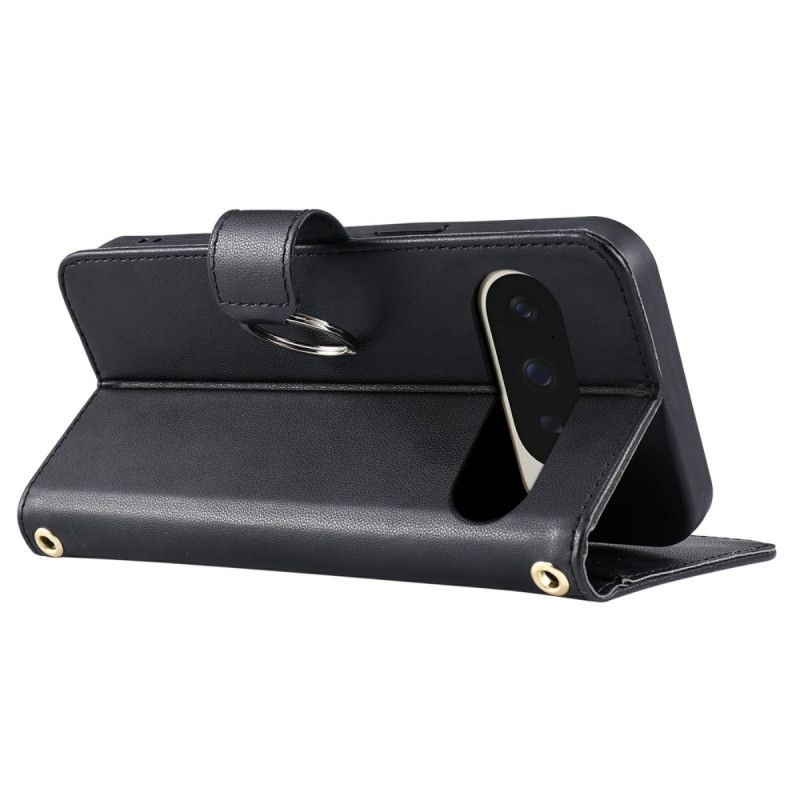 Folio Deksel Google Pixel 10 Pro Xl Vattert Og Ring Beskyttelse Deksel