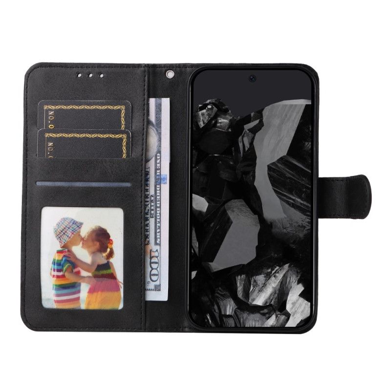 Folio Deksel Til Google Pixel 10 Pro Xl Ensfarget Kunstskinn