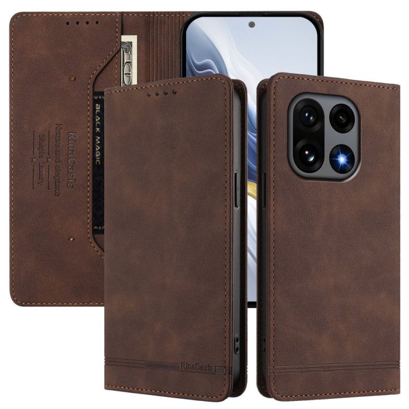 Folio Deksel Lær Oneplus 15 Premium Rfid-design