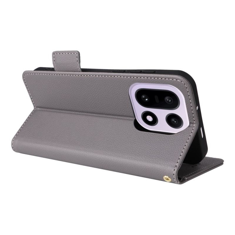 Folio Deksel Oneplus 15 Imitasjon I Skinn Med Stropp Beskyttelse Deksel