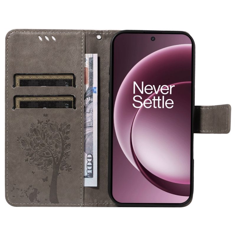 Folio Deksel Oneplus 15 Katt Og Tre