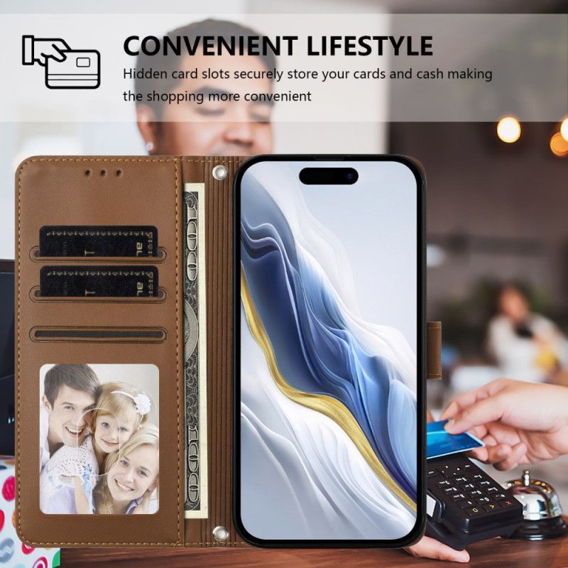 Folio Deksel Oneplus 15 Liten Katt Med Stropp Beskyttelse Deksel