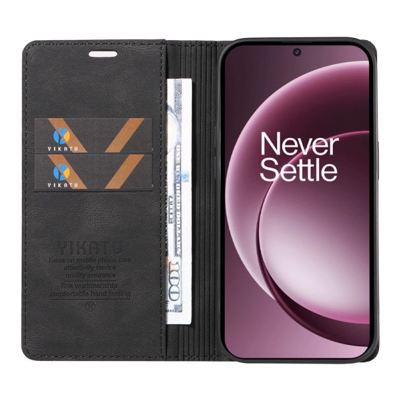 Folio Deksel Oneplus 15 Yikatu Semsket Skinn-effekt