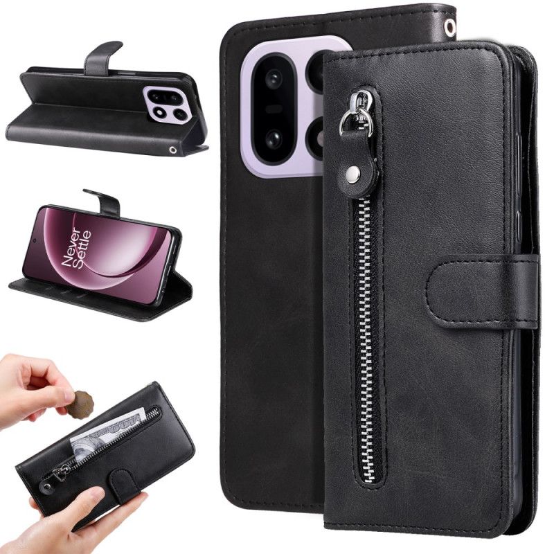 Folio Deksel Til Oneplus 15 Lomme Med Glidelås