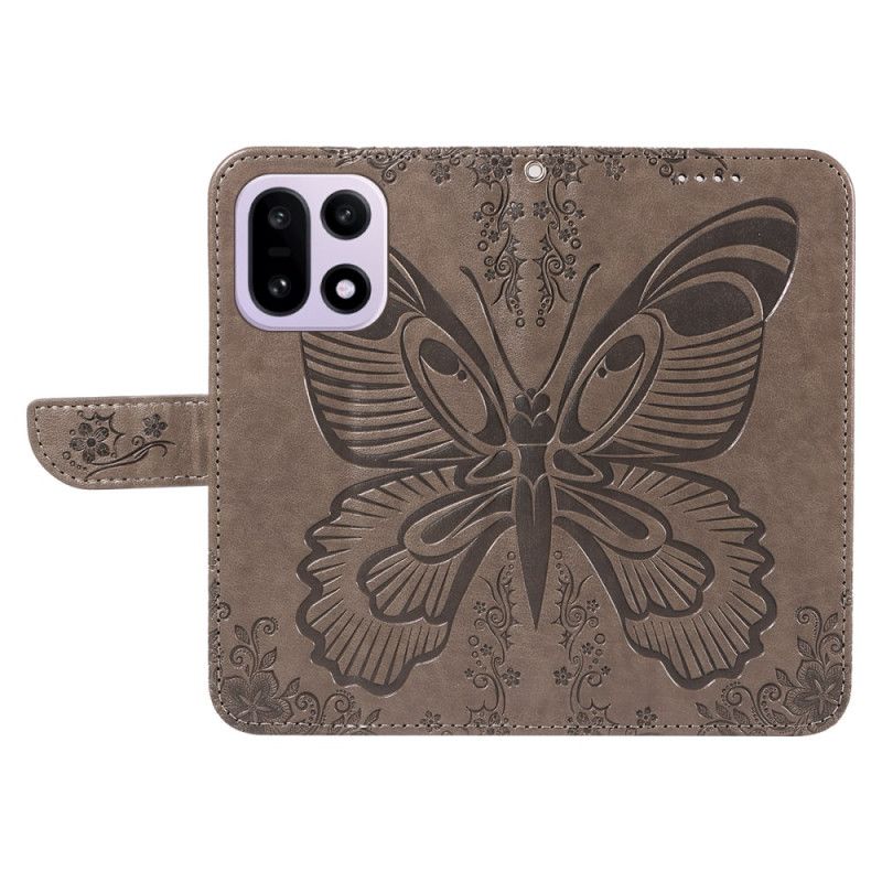 Lærdeksel Folio Deksel Oneplus 15 Grafisk Sommerfugl