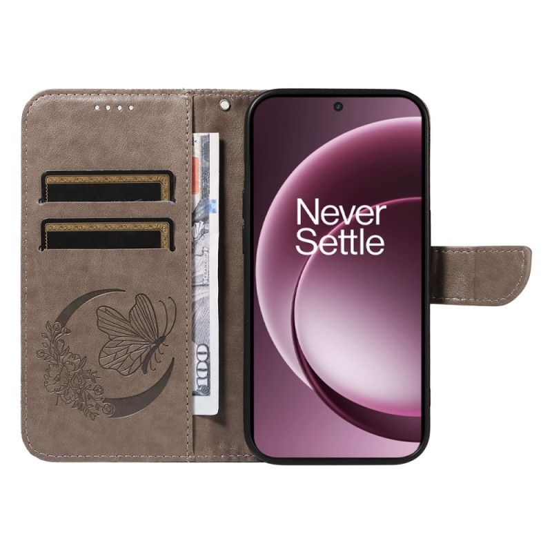 Lærdeksel Folio Deksel Oneplus 15 Grafisk Sommerfugl