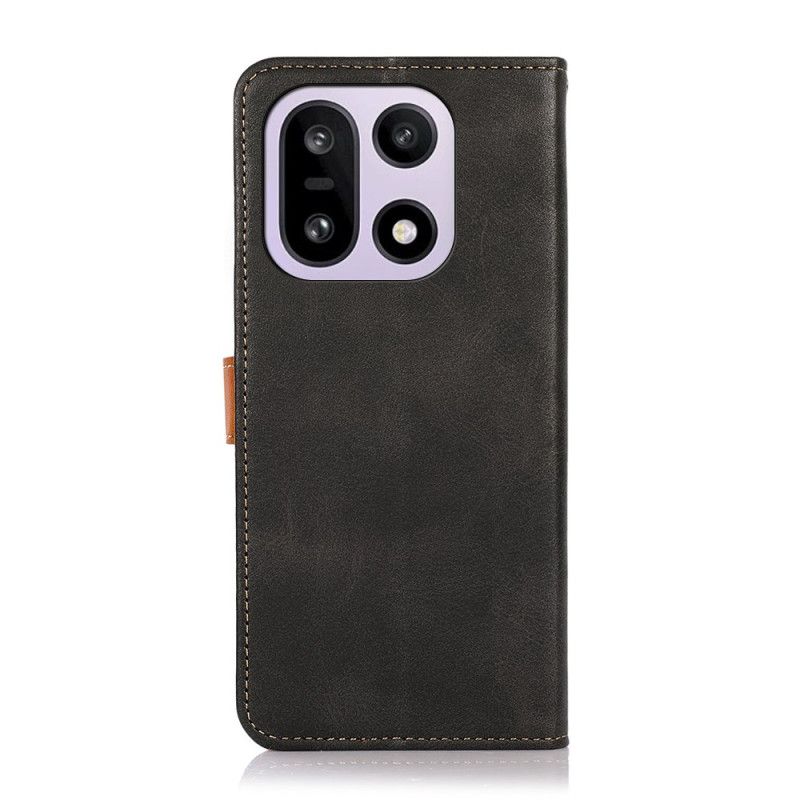 Lærdeksel Folio Deksel Oneplus 15 Mobildeksel Khazneh Gullspenne