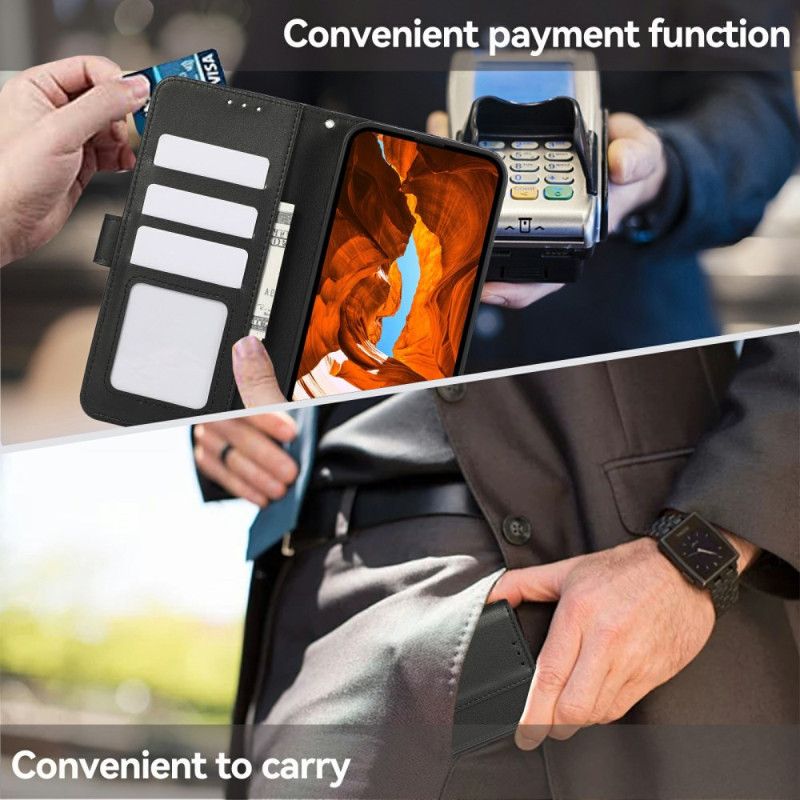 Lærdeksel Folio Deksel Oneplus 15 Mobildeksel Rfid-beskyttelsesdesign