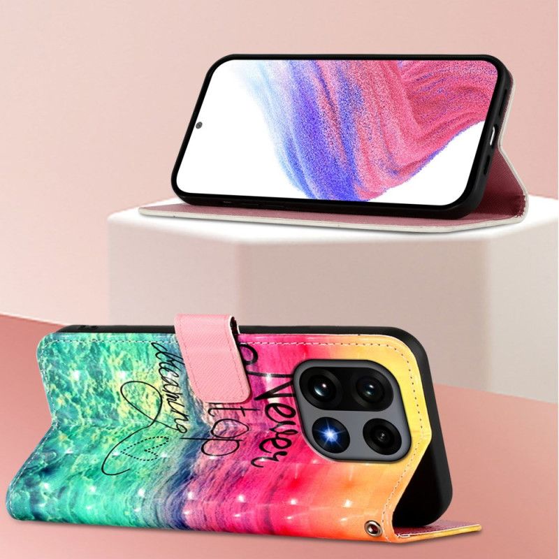 Lærdeksel Folio Deksel Oneplus 15 Slutt Aldri Å Drømme