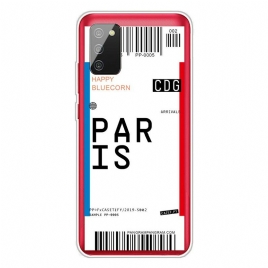 Deksel Til Samsung Galaxy A02s Boardingkort Til Paris