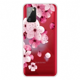 Deksel Til Samsung Galaxy A02s Små Rosa Blomster