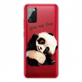 Deksel Til Samsung Galaxy A02s Transparent Panda Gi Meg Fem