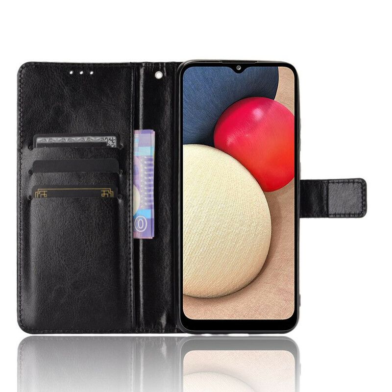 Folio Deksel Til Samsung Galaxy A02s Plinkende Kunstskinn