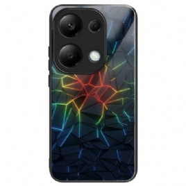 Deksel Xiaomi Redmi Note 13 Pro 4g Geometri Herdet Glass