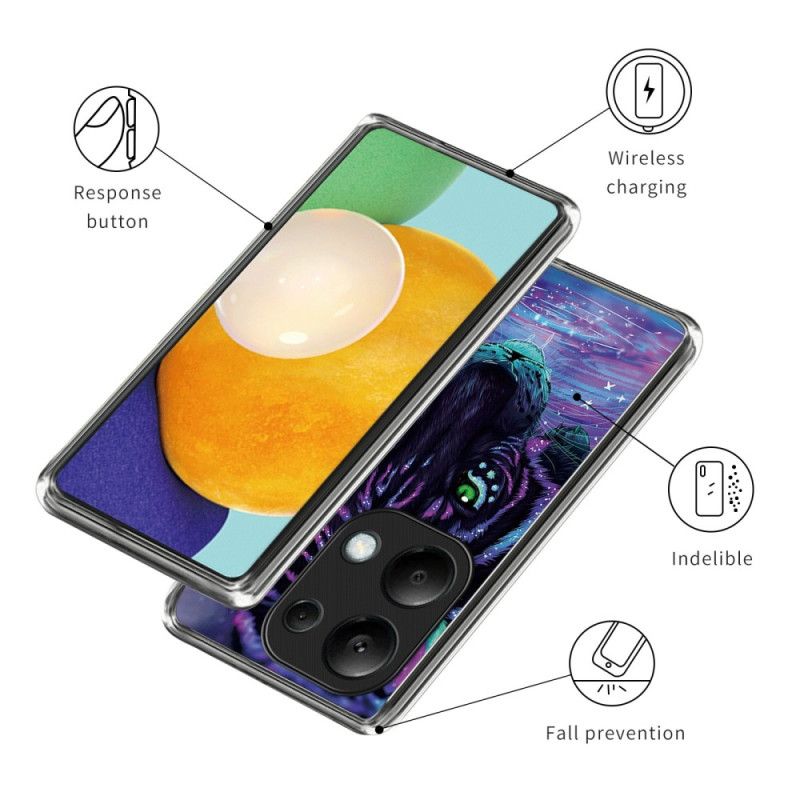 Deksel Xiaomi Redmi Note 13 Pro 4g Mobildeksel Natttiger