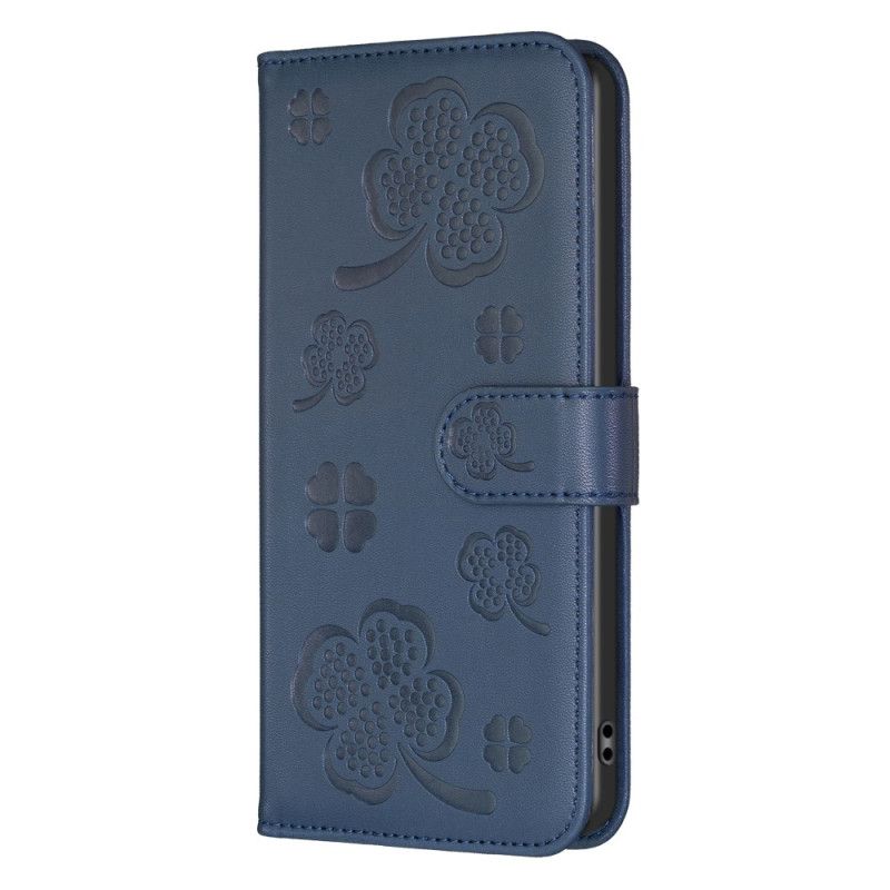 Lærdeksel Folio Deksel Xiaomi Redmi Note 13 Pro 4g Mobildeksel Kløvermønster