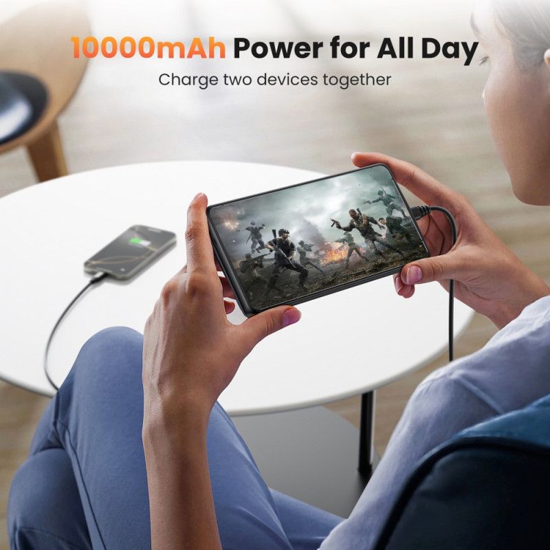 10000mah Eksternt Batterideksel Til Samsung Galaxy S25 Ultra