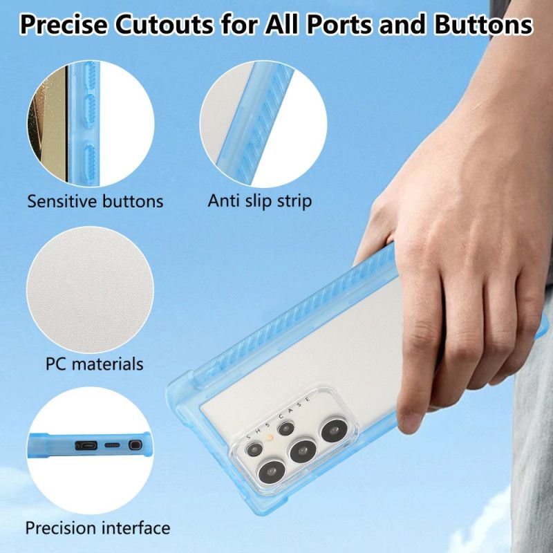 Deksel Samsung Galaxy S25 Ultra 5g Forsterket Silikonramme