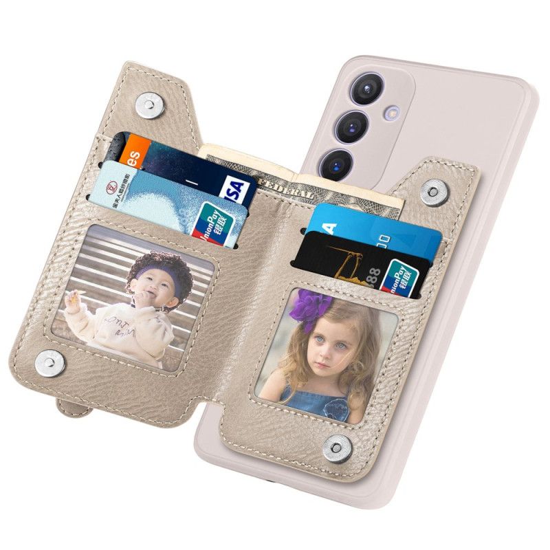 Deksel Samsung Galaxy S25 Ultra 5g Funksjonell Kortholder Og Stativ Beskyttelse Deksel