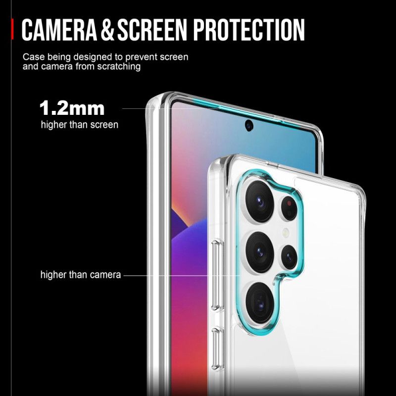 Deksel Samsung Galaxy S25 Ultra 5g Gjennomsiktig Fusion