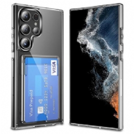 Deksel Samsung Galaxy S25 Ultra 5g Gjennomsiktig Med Kortholder