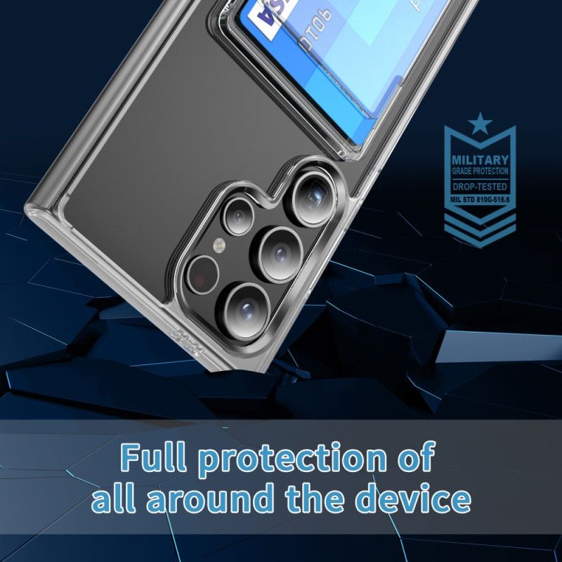 Deksel Samsung Galaxy S25 Ultra 5g Gjennomsiktig Med Kortholder