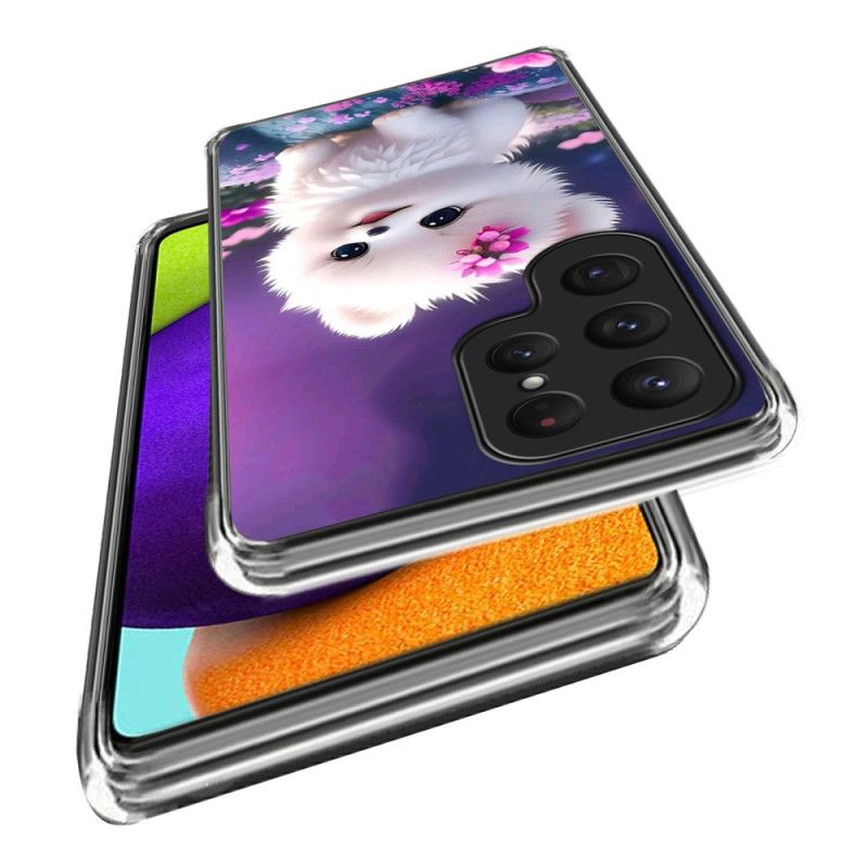 Deksel Samsung Galaxy S25 Ultra 5g Hvit Valp Beskyttelse Deksel