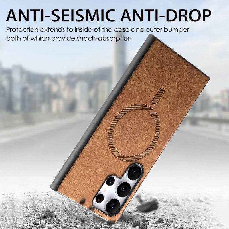 Deksel Samsung Galaxy S25 Ultra 5g Kompatibel Med Vintage Magsafe