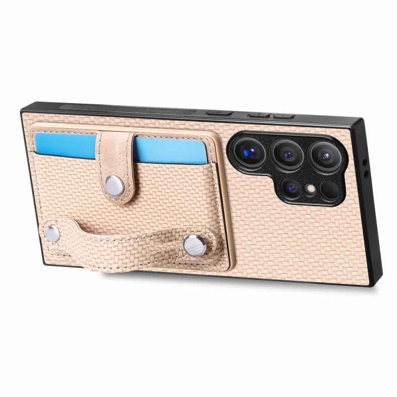 Deksel Samsung Galaxy S25 Ultra 5g Kortholder Og Stropp-stativ