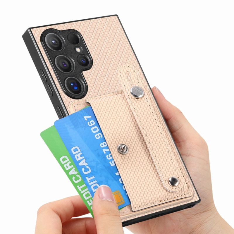 Deksel Samsung Galaxy S25 Ultra 5g Kortholder Og Stropp-stativ