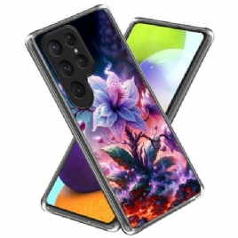 Deksel Samsung Galaxy S25 Ultra 5g Lilla Blomster