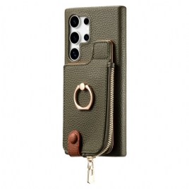 Deksel Samsung Galaxy S25 Ultra 5g Lommebok I Kunstskinn Beskyttelse Deksel