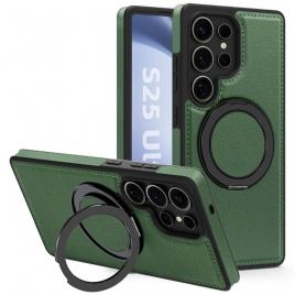 Deksel Samsung Galaxy S25 Ultra 5g Magnetisk Med Roterende Stativ Beskyttelse Deksel