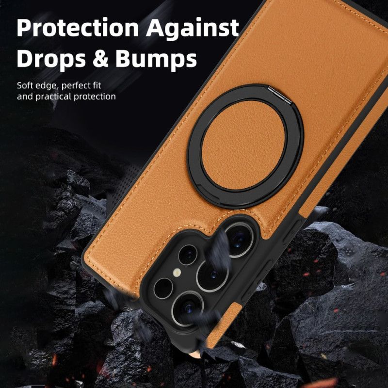 Deksel Samsung Galaxy S25 Ultra 5g Magnetisk Med Roterende Stativ Beskyttelse Deksel