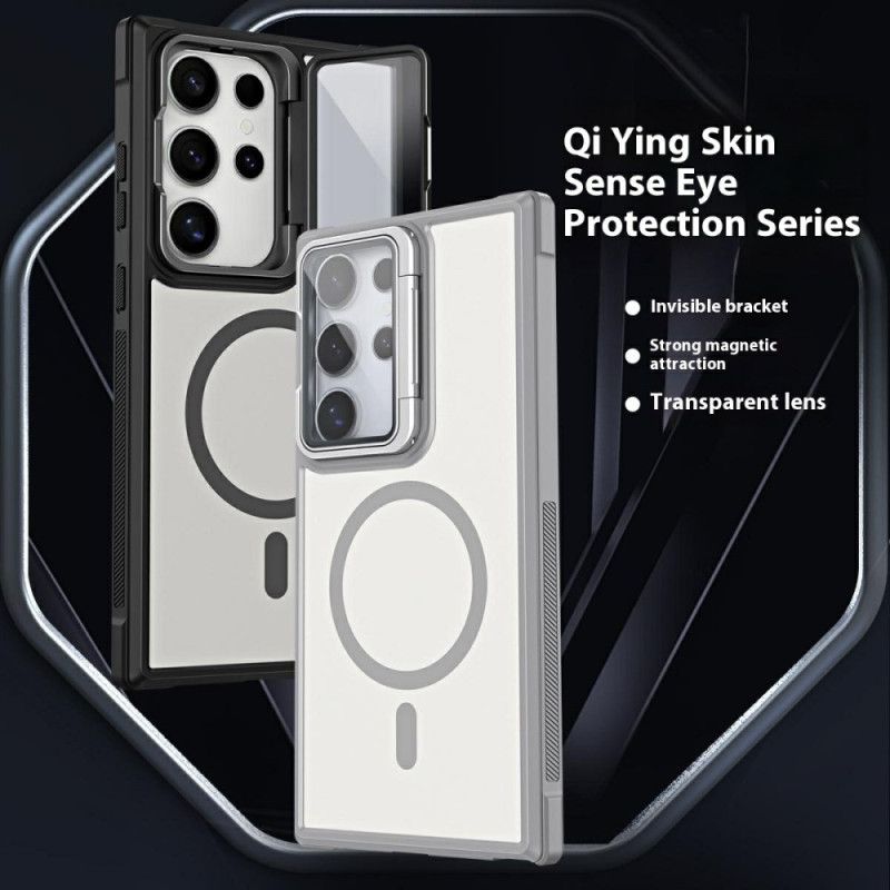 Deksel Samsung Galaxy S25 Ultra 5g Magsafe-kompatibel Matt Design Som Motstår Fingeravtrykk Og Stativ Beskyttelse Deksel