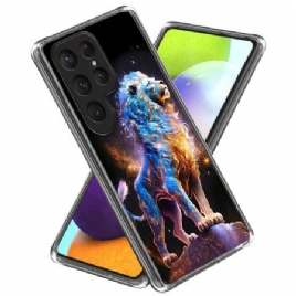 Deksel Samsung Galaxy S25 Ultra 5g Mobildeksel Fargerik Løve