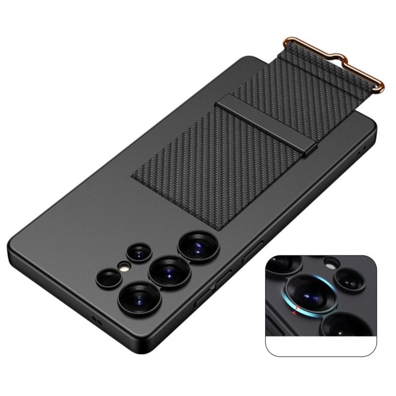 Deksel Samsung Galaxy S25 Ultra 5g Mobildeksel Gkk-stropp Og Stativ