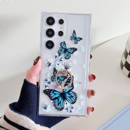 Deksel Samsung Galaxy S25 Ultra 5g Mobildeksel Mønstret Ringholder