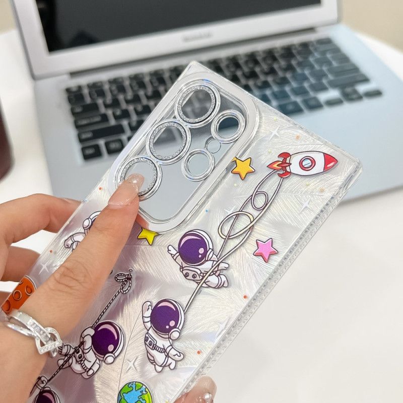 Deksel Samsung Galaxy S25 Ultra 5g Mobildeksel Morsomme Kaniner Med Linsebeskytter