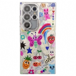 Deksel Samsung Galaxy S25 Ultra 5g Mobildeksel Morsomme Sommerfugler