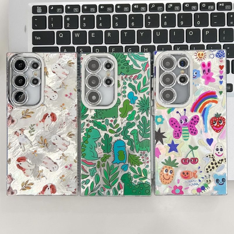 Deksel Samsung Galaxy S25 Ultra 5g Mobildeksel Morsomme Sommerfugler