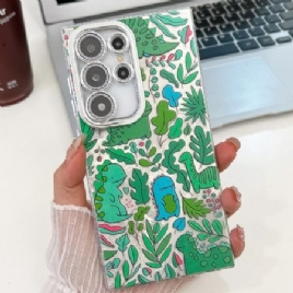 Deksel Samsung Galaxy S25 Ultra 5g Morsomme Dinosaurer Med Linsebeskytter Beskyttelse Deksel