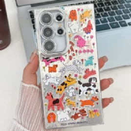 Deksel Samsung Galaxy S25 Ultra 5g Morsomme Dyr Med Linsebeskytter