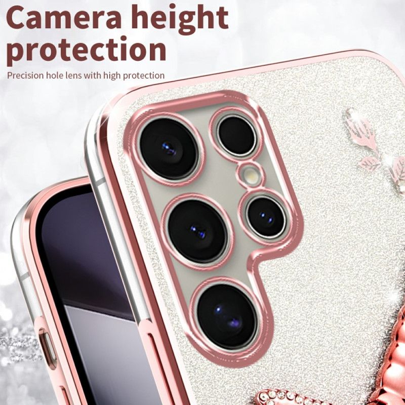 Deksel Samsung Galaxy S25 Ultra 5g Øyenstikker-stativ Beskyttelse Deksel