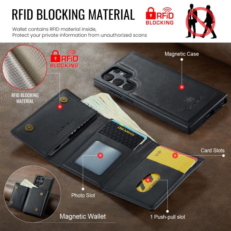 Deksel Til Samsung Galaxy S25 Ultra 5g Avtakbar Magnetisk Lommebok